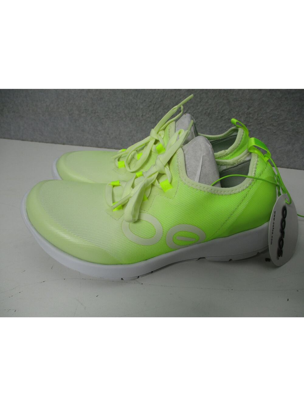 OOFOS OOmg Sport LS Low Recovery Shoes Mello Mutare Yellow Womens Sz 8